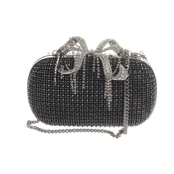 Clutch, in Dunkelgrau, Sonstiges Material, self-portrait