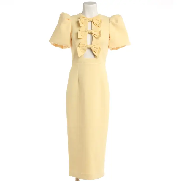 Abito da cocktail, in Giallo, Poliestere, Rebecca Vallance