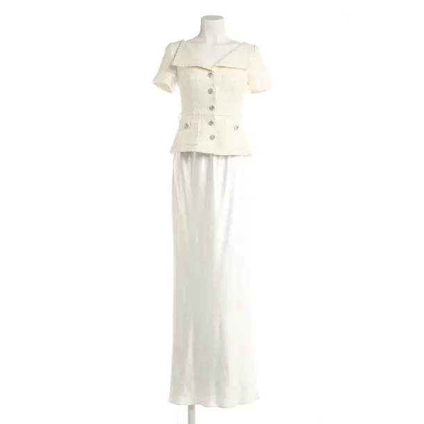 Cocktailkleid, in Beige, Polyacryl, self-portrait