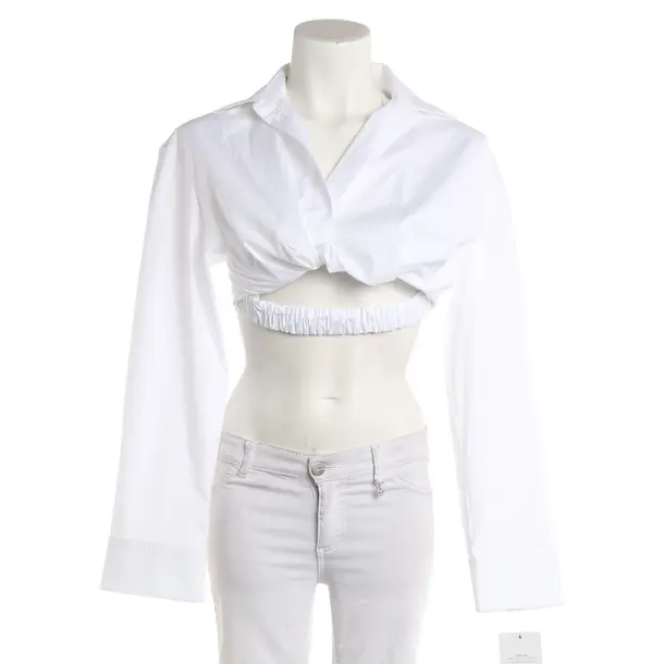 Blouse, in White, Cotton, Jacquemus