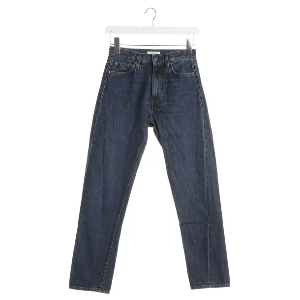 Jeans Straight Fit, in Navy, Baumwolle, Totême