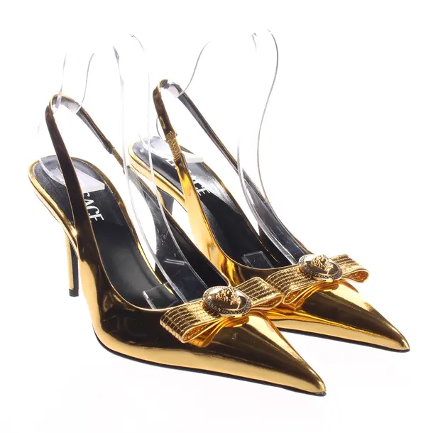 Slingbacks, in Gold, Versace