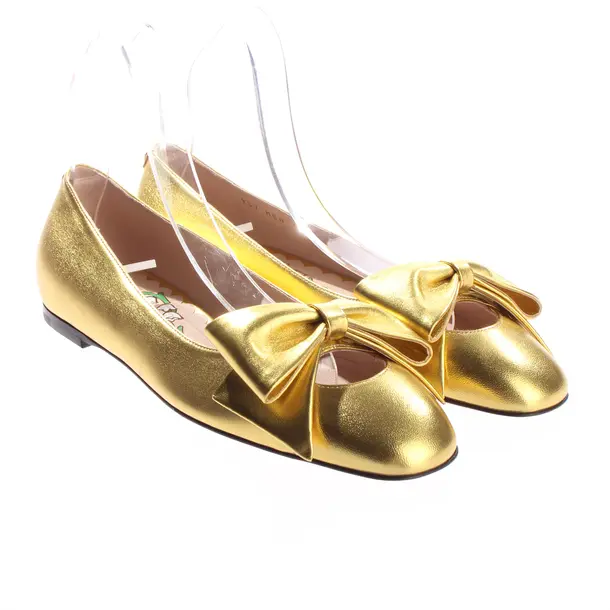 Ballerinas, in Gold, Valentino
