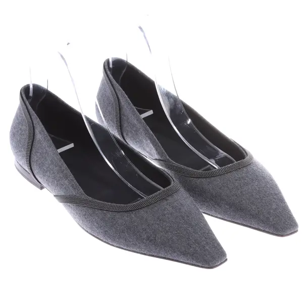 Ballet Flats, in Gray, Brunello Cucinelli
