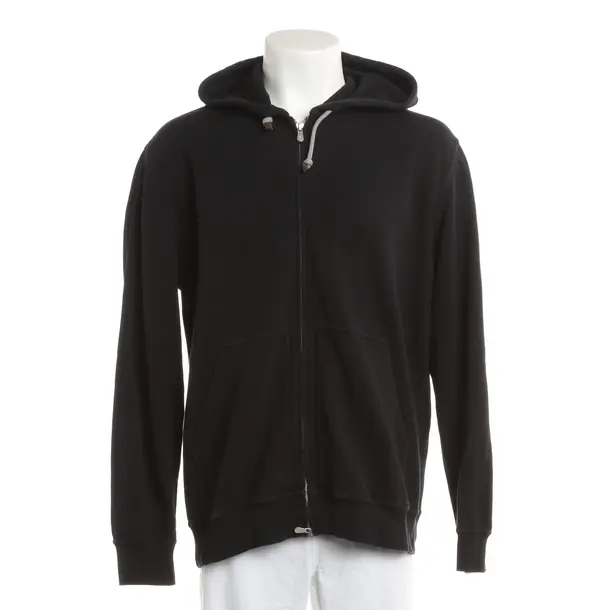 Sweatjacke, in Schwarz, Baumwolle, Brunello Cucinelli
