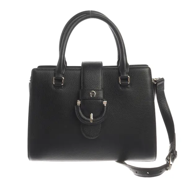 Handtasche, in Schwarz, Leder, Aigner
