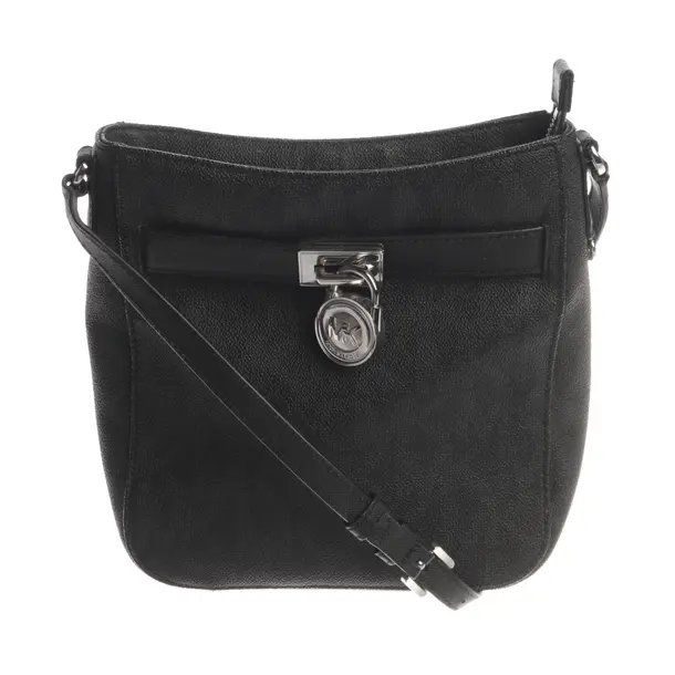 Schultertasche, in Dunkelgrau, Leder, Michael Kors
