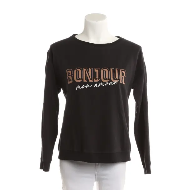 Sweatshirt, in Schwarz, Baumwolle, Juvia