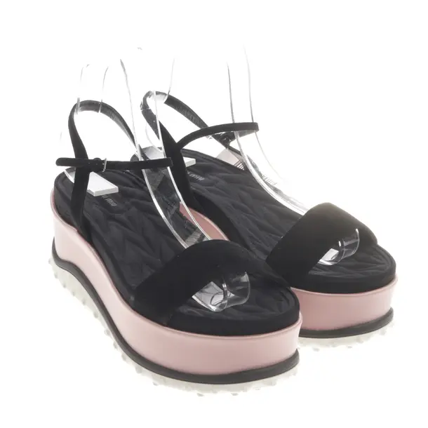 Platform Sandals, in Black, Miu Miu