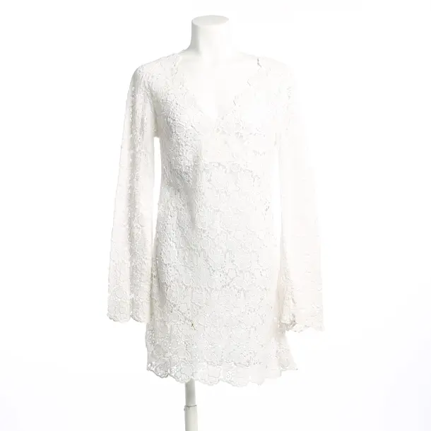Dress, in White, Cotton, Diane von Furstenberg