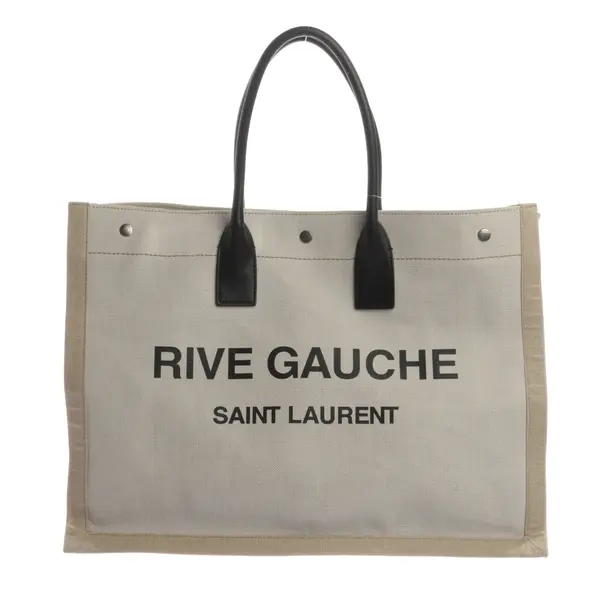 Shopper Bag, in Beige, Polyamide, Saint Laurent