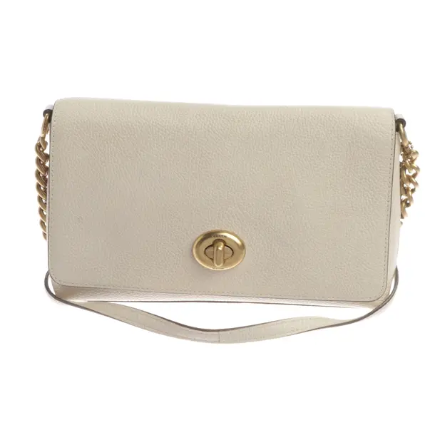 Cross Body Bag, in Beige, Leather, Coach