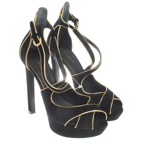 Heeled Sandals, in Black, Louis Vuitton