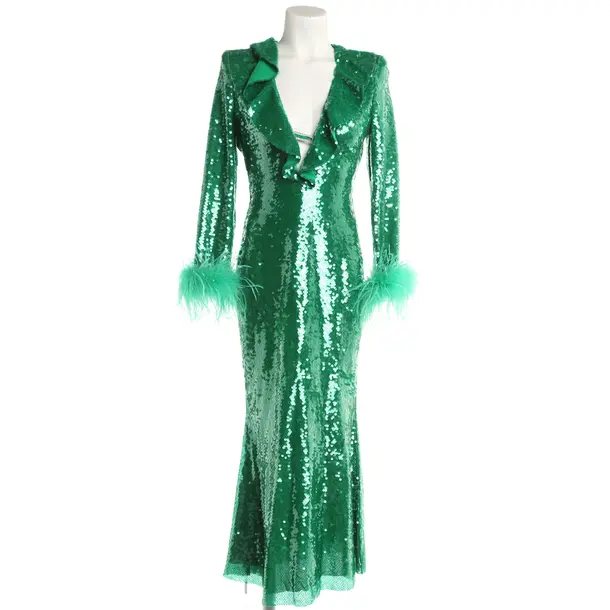 Cocktail Dress, in Green, Polyester, self-portrait