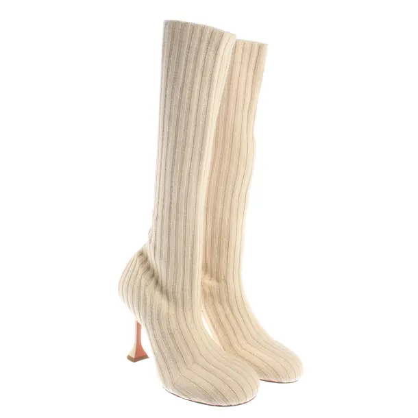 Boots, in Light Brown, Amina Muaddi