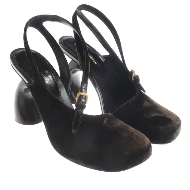 Slingbacks, in Dunkelbraun, Dries van Noten