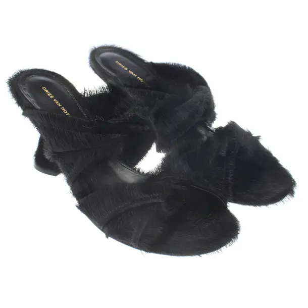 Sandali, in Nero, Dries van Noten