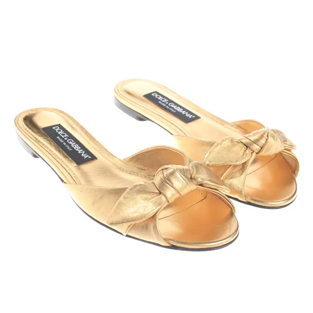 Sandalen, in Gold, Dolce & Gabbana