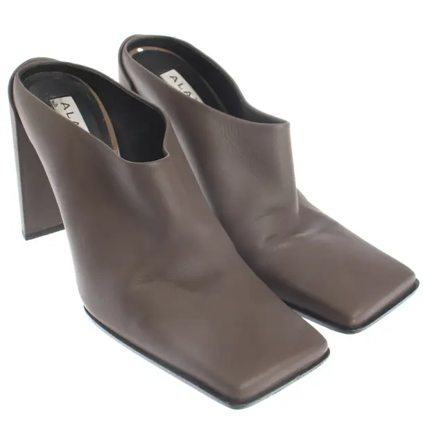 Heeled Mules, in Brown, Alaia