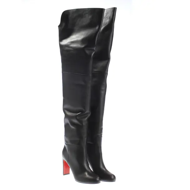 Overkneestiefel, in Dunkelbraun, Christian Louboutin