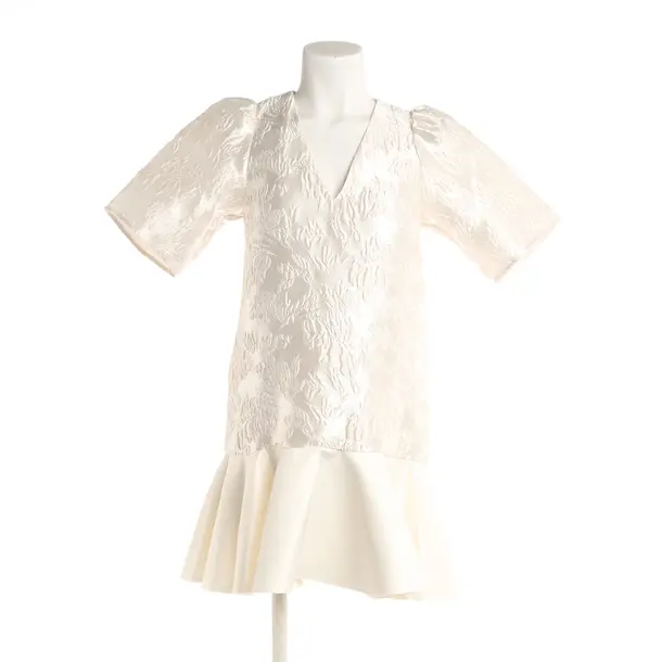 Cocktail Dress, in White, Polyester, Ganni