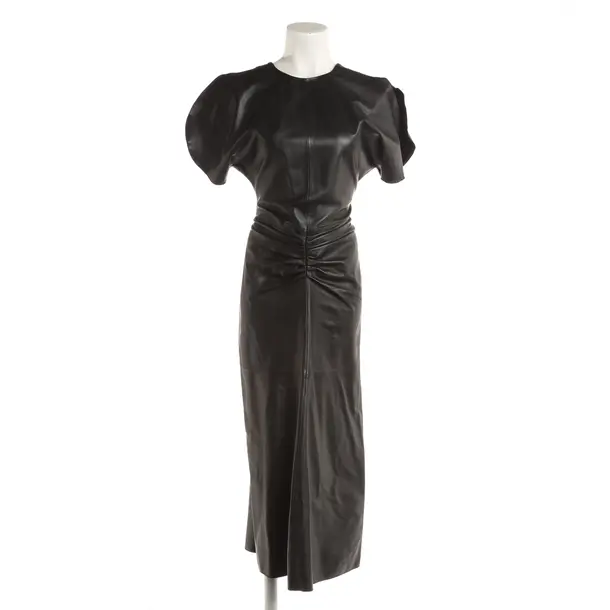 Cocktailkleid, in Schwarz, Leder, Victoria Beckham