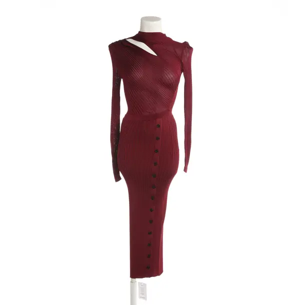 Dress, in Bordeaux, Viscose, self-portrait