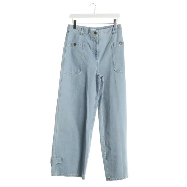 Straight Fit Jeans, in Light Blue, Cotton, Max Mara