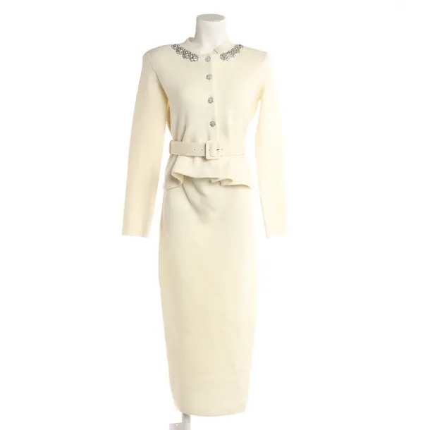 Kleid, in Cream, Wolle, self-portrait