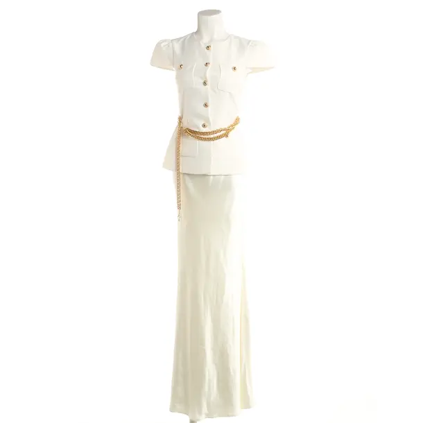 Cocktail Dress, in White, Polyester, self-portrait