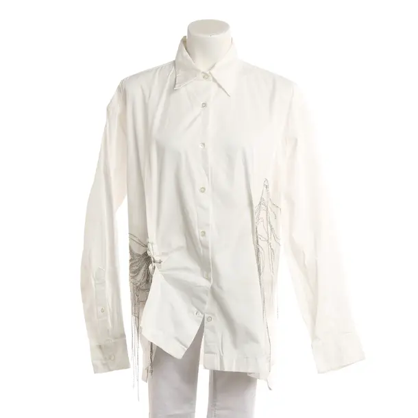 Blouse, in White, Cotton, Dries van Noten