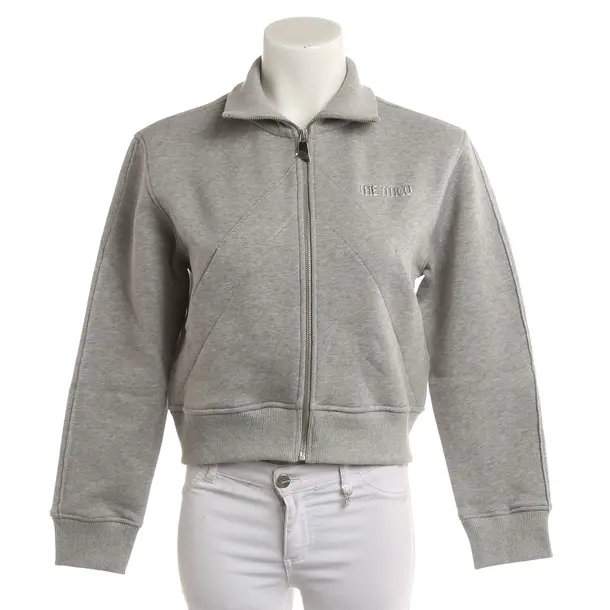 Sweatjacke, in Hellgrau, Baumwolle, The Attico