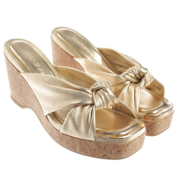 Wedges, in Gold, Jimmy Choo