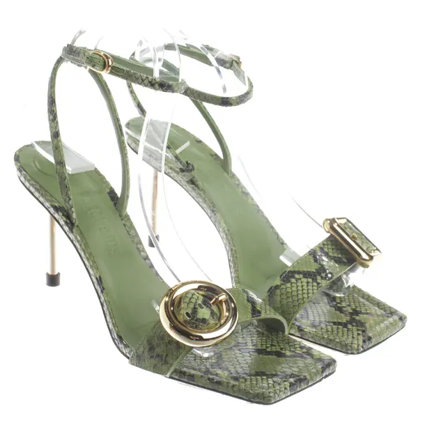 Heeled Sandals, in Green, Jacquemus