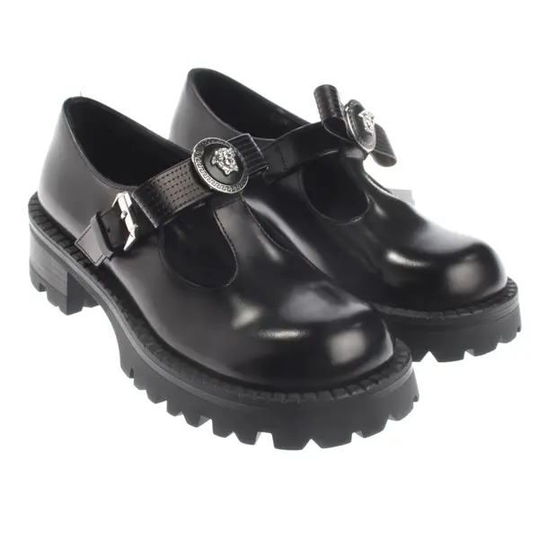 Flats, in Black, Versace