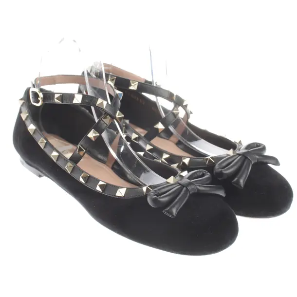 Ballet Flats, in Black, Valentino