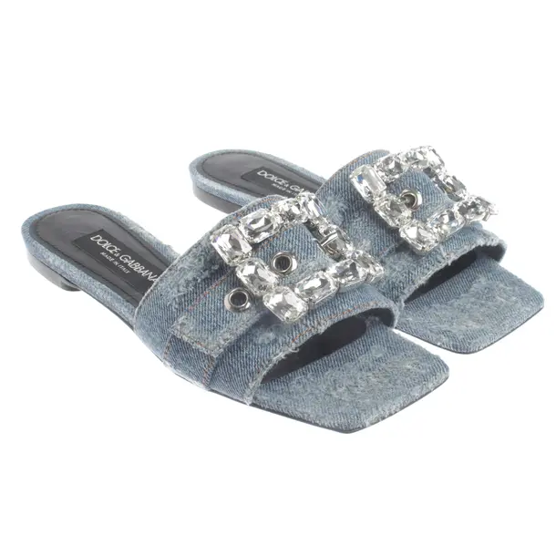 Sandali, in Blu, Dolce e Gabbana