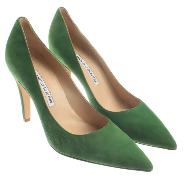 Pumps, in Grün, Manolo Blahnik