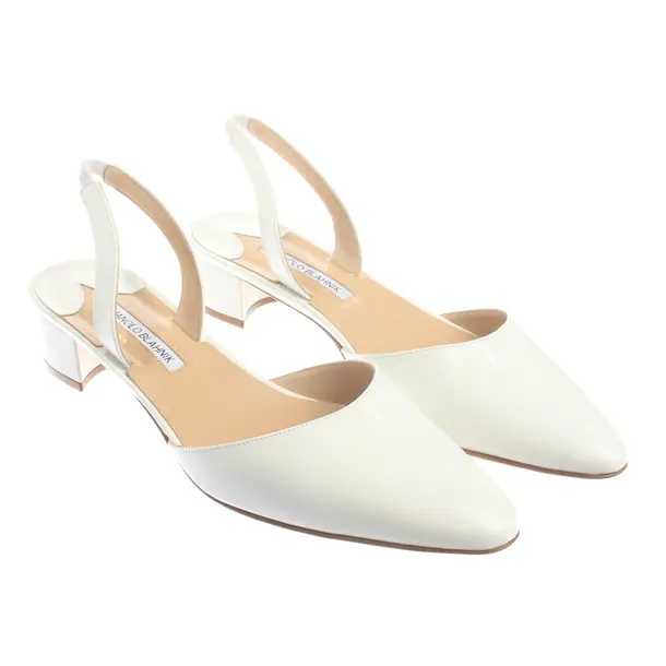 Sandali, in Bianco, Manolo Blahnik