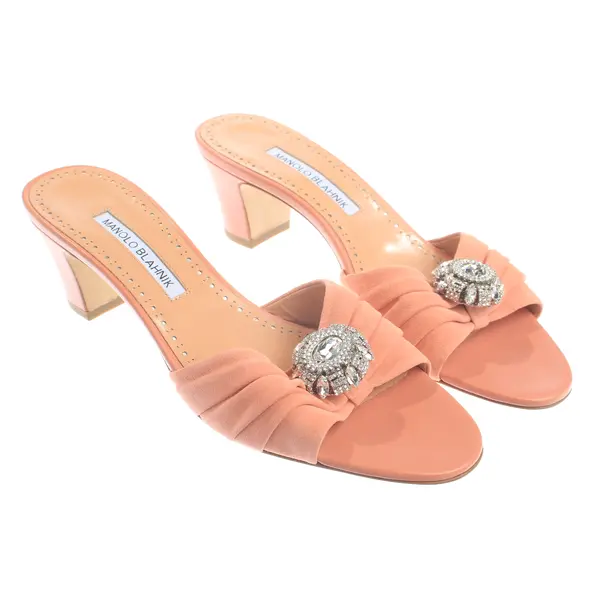 Heeled Sandals, in Light Pink, Manolo Blahnik