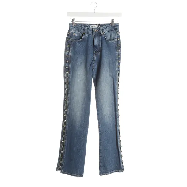 Straight Fit Jeans, in Blue, Cotton, Jonathan Simkhai