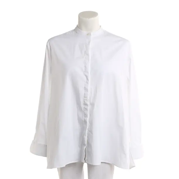 Blouse, in White, Cotton, Soluzione