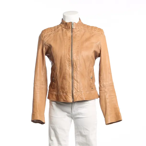 LeatherJacket, in Light Brown, Leather, Hugo Boss Orange