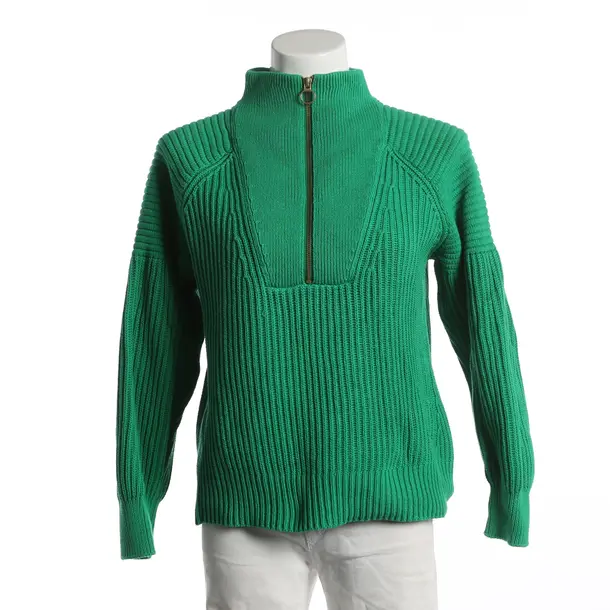 Jumper, in Green, Cotton, Closed