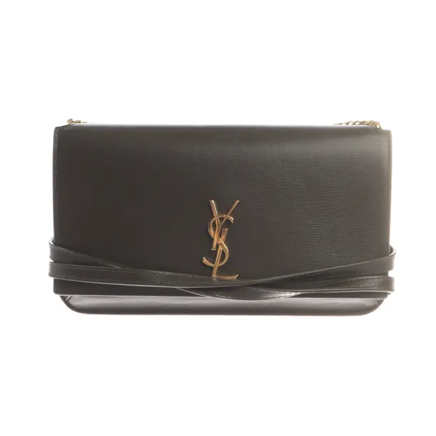 Abendtasche, in Dunkelgrün, Leder, Saint Laurent