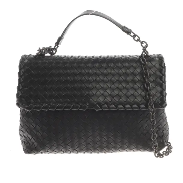 Shoulder Bag, in Black, Leather, Bottega Veneta