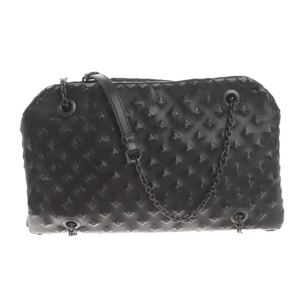Schultertasche, in Schwarz, Leder, Bottega Veneta