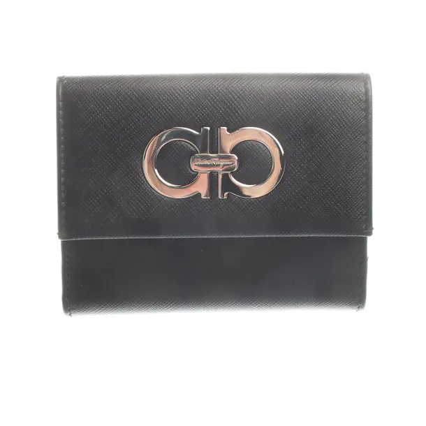 Geldbörse, in Schwarz, Leder, Salvatore Ferragamo
