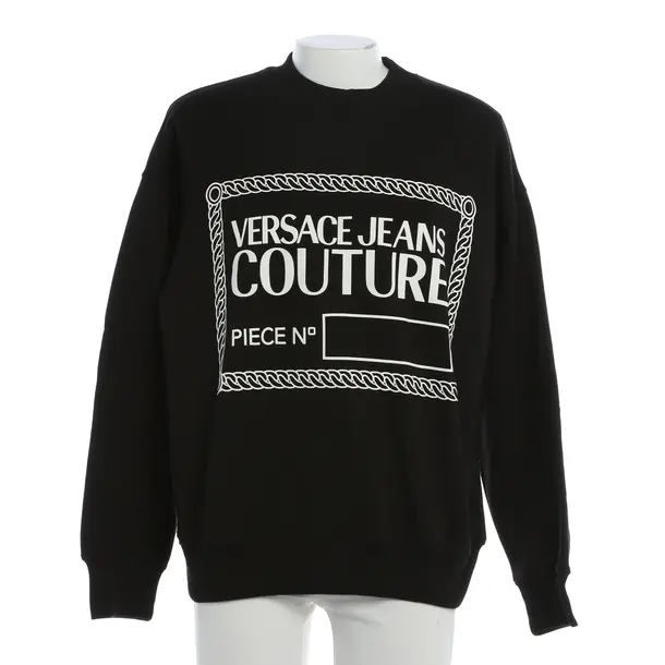 Felpa, in Nero, Cotone, Versace Jeans Couture