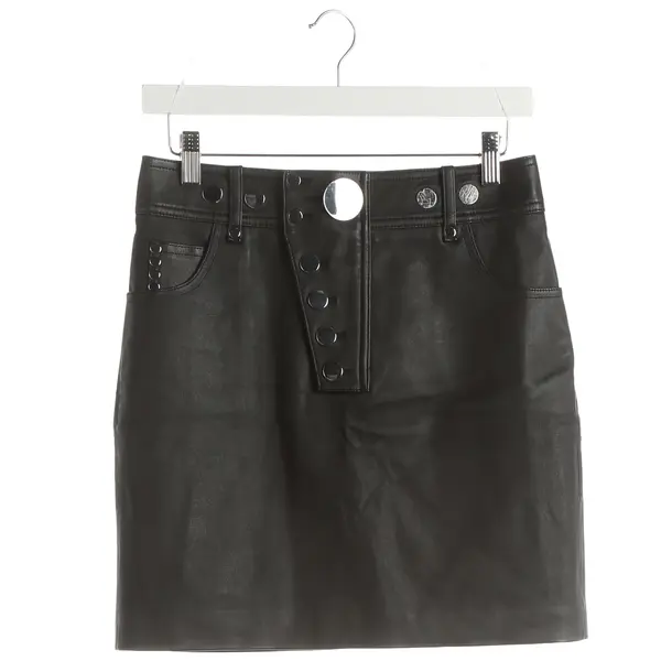 Gonna, in Nero, Pelle, Alexander Wang
